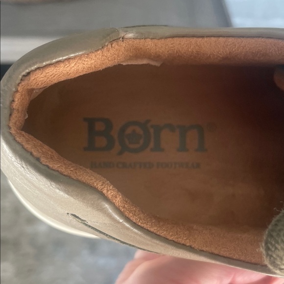 Born Olive Green Sneakers with White Soles - Picture 3 of 7